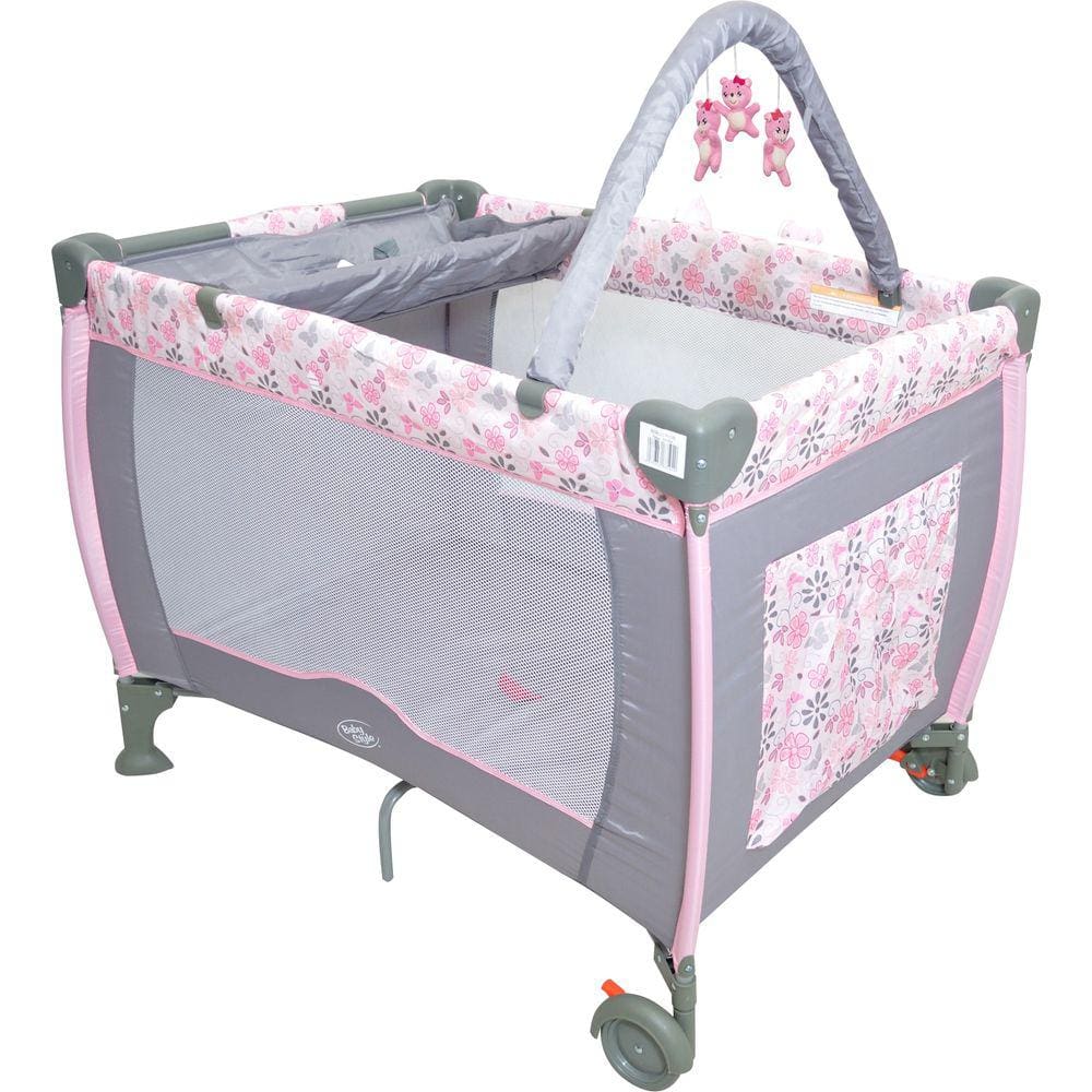 Berço Portatil Plus Baby Style Trocador Chiqueirinho Flores