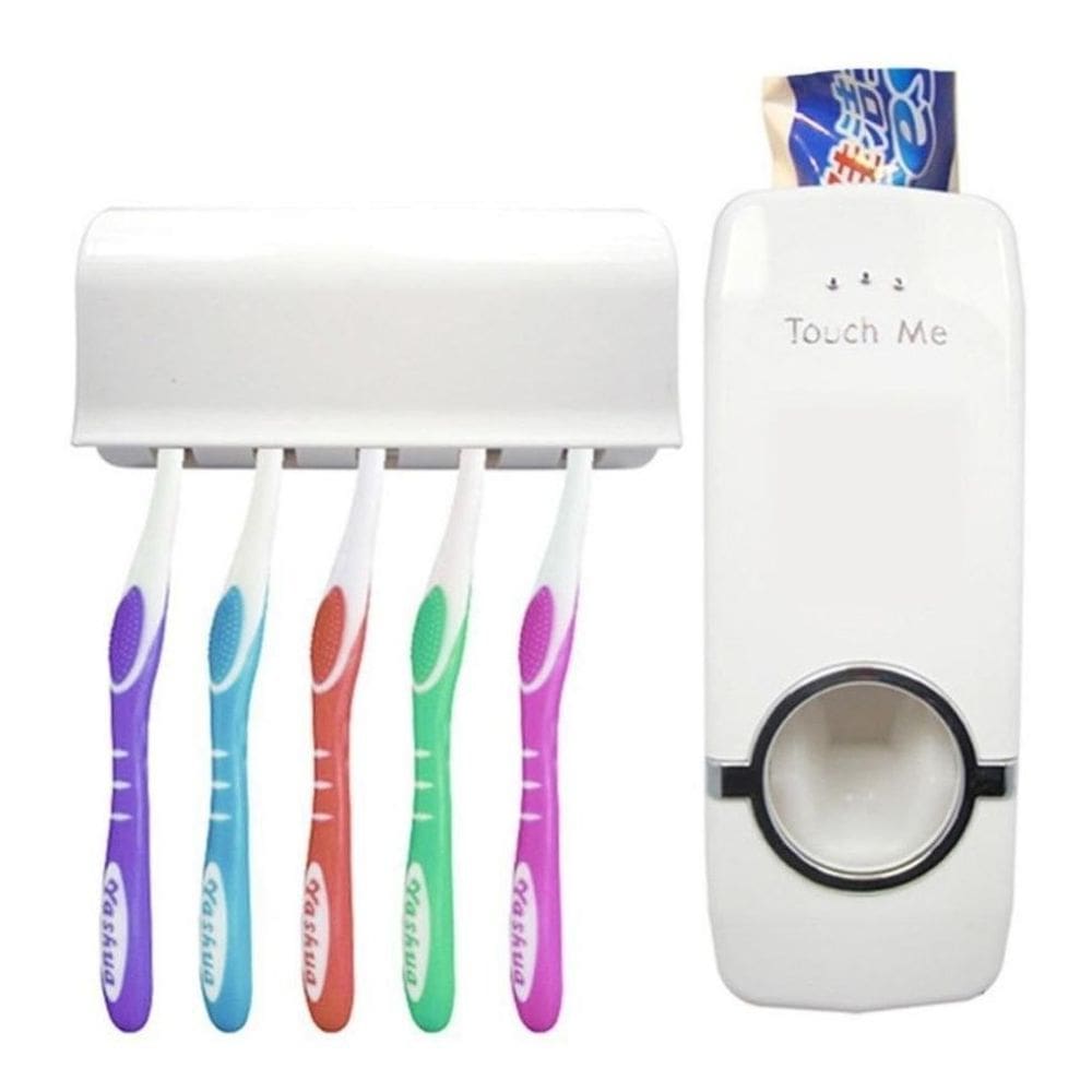 Suporte Para Escova Dispenser De Pasta De Dente Automático