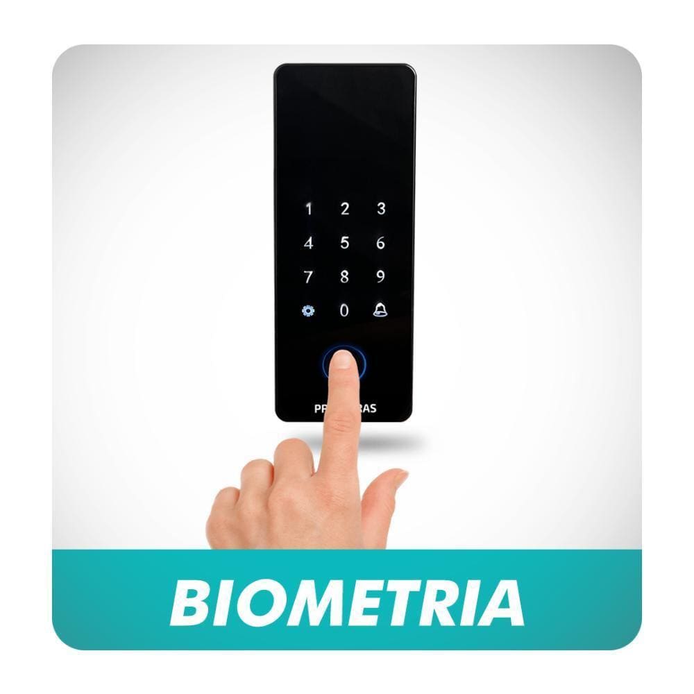 Fechadura Primebras Biométrica Atenas Para Madeira