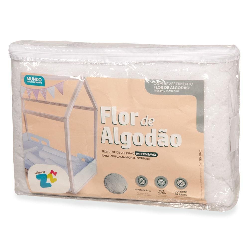 Protetor De Colchão Impermeável Mini Cama Montessoriana