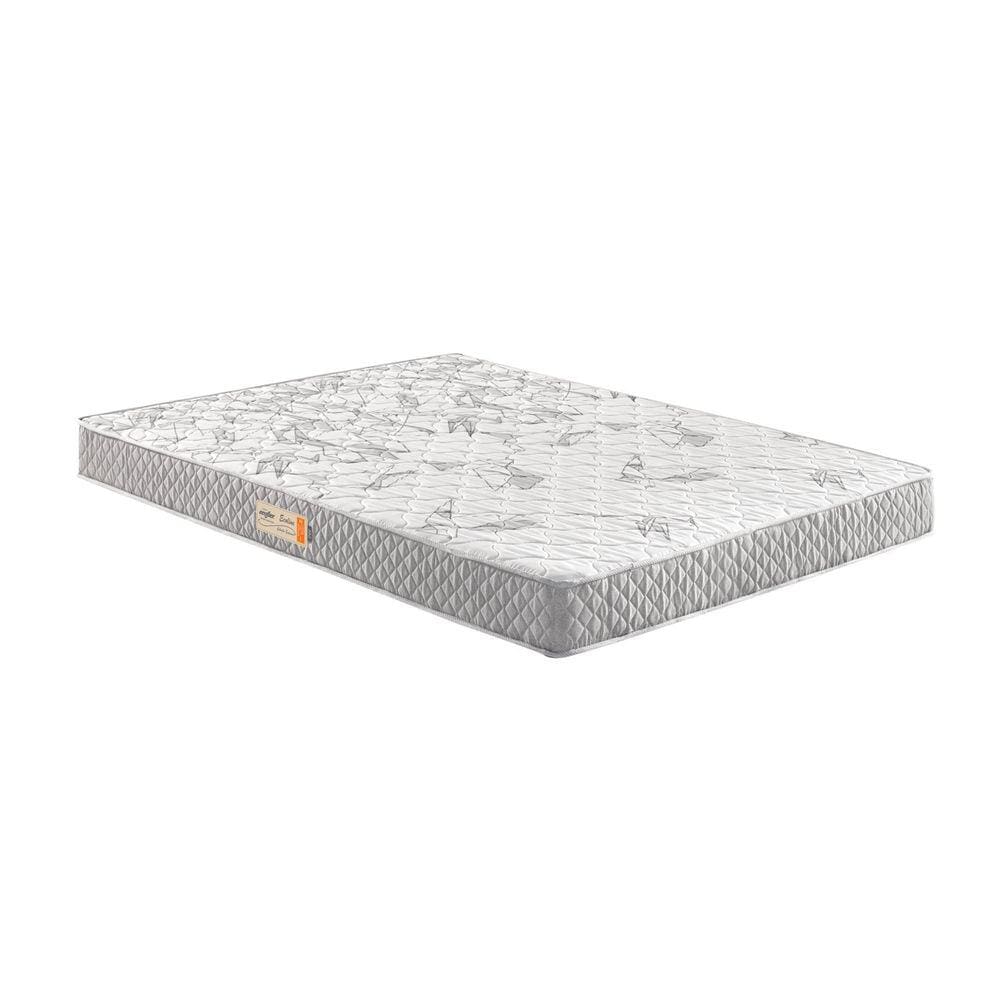 Colchão Casal Ecoflex Espuma D23 Ecoline Bordado 128x188x14cm Cinza
