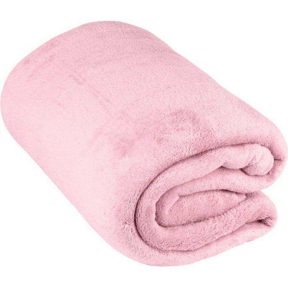 Cobertor Manta Casal Padrão Anti Alérgico Rosa
