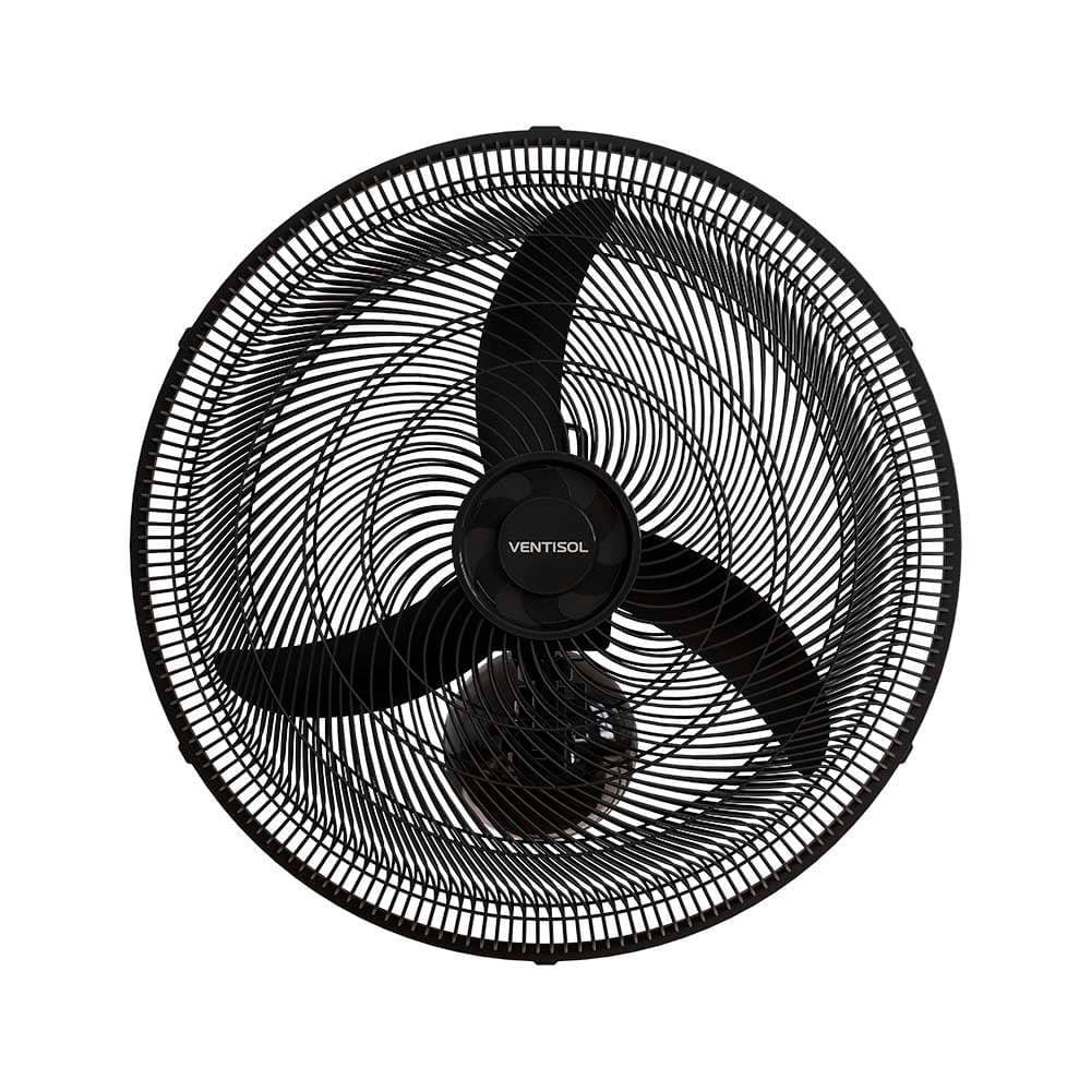 Ventilador de Parede Oscilante 50cm em Plástico Ventisol New Preto 220V