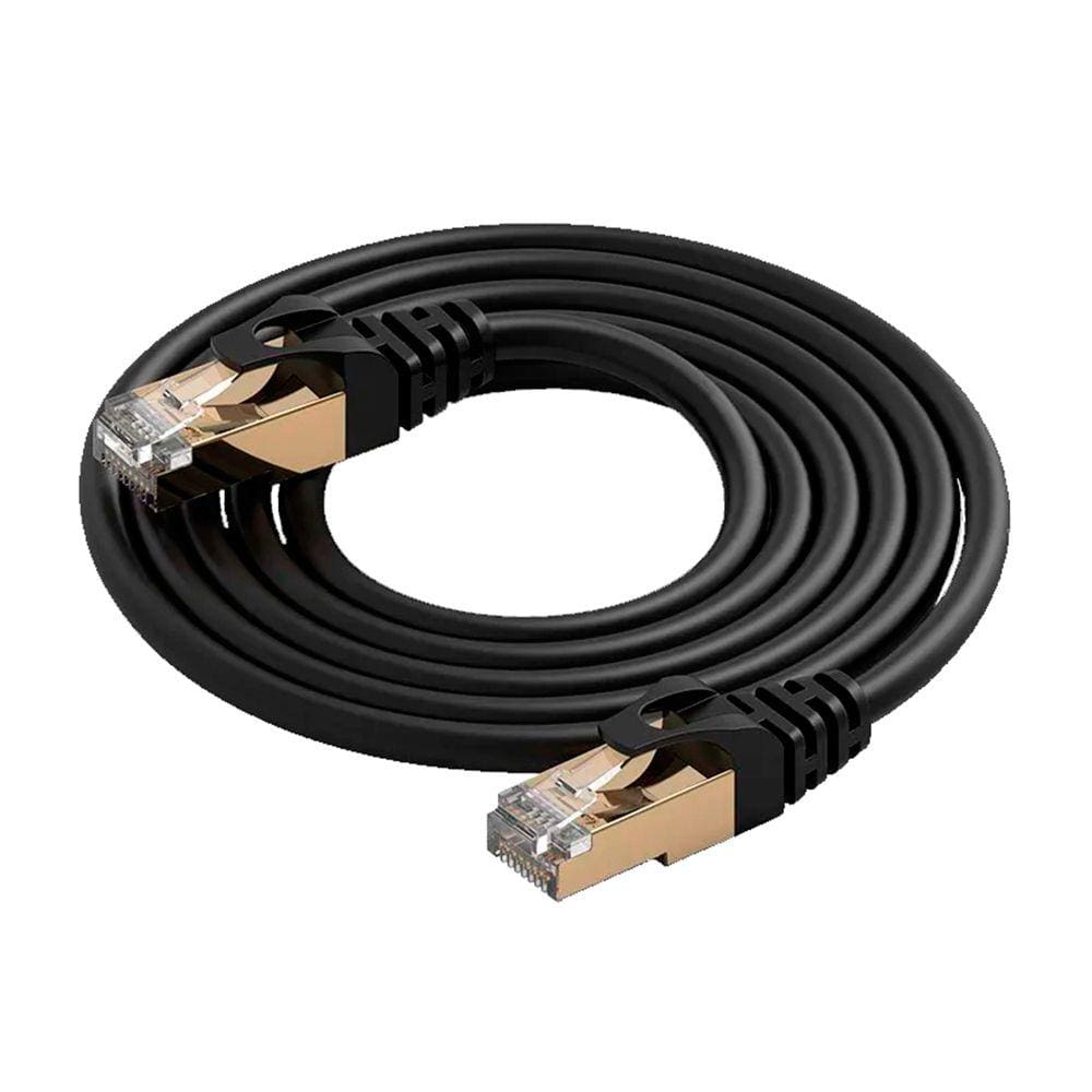 Cabo De Rede Blindado 1m Patch Cord Ethernet Cat7 1 Metro 10gbps PUG-C7-10-BK-EP Orico