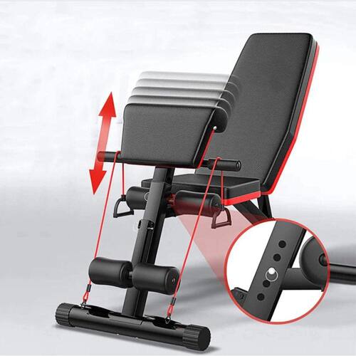 Banco Para Treino Exercícios Físico Abdominal Academia Reclinável Fitness Musculação Ajustável GB57314