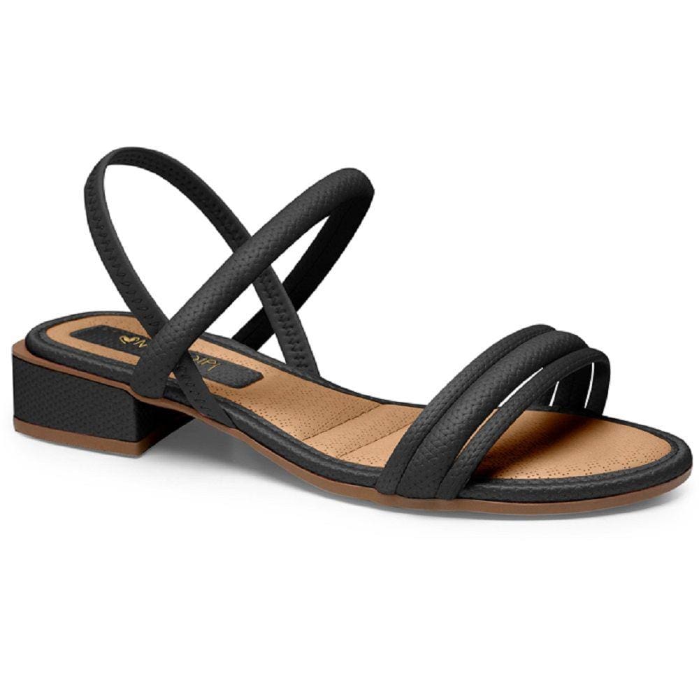 Sandália Mississipi Q7081 Feminina - Preta