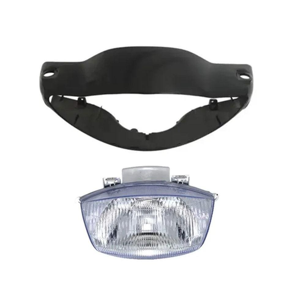 Carenagem Do Farol Preto Biz 100 + Bloco Optico