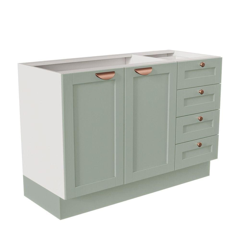 Balcão para Pia 120cm sem Tampo Arizona CabeCasa MadeiraMadeira Branco/Menta