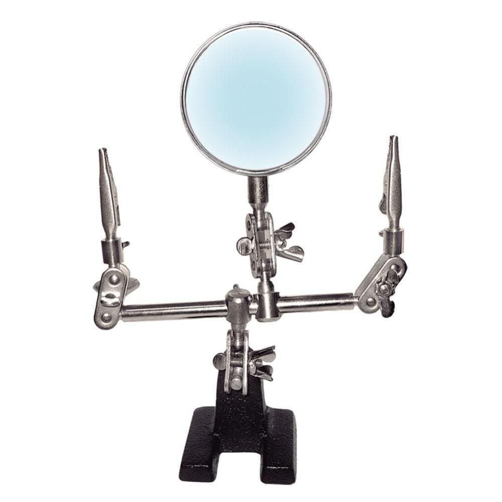 Lupa Com Suporte E Pincas C/ Aumento 3X Hikari Hl-S10