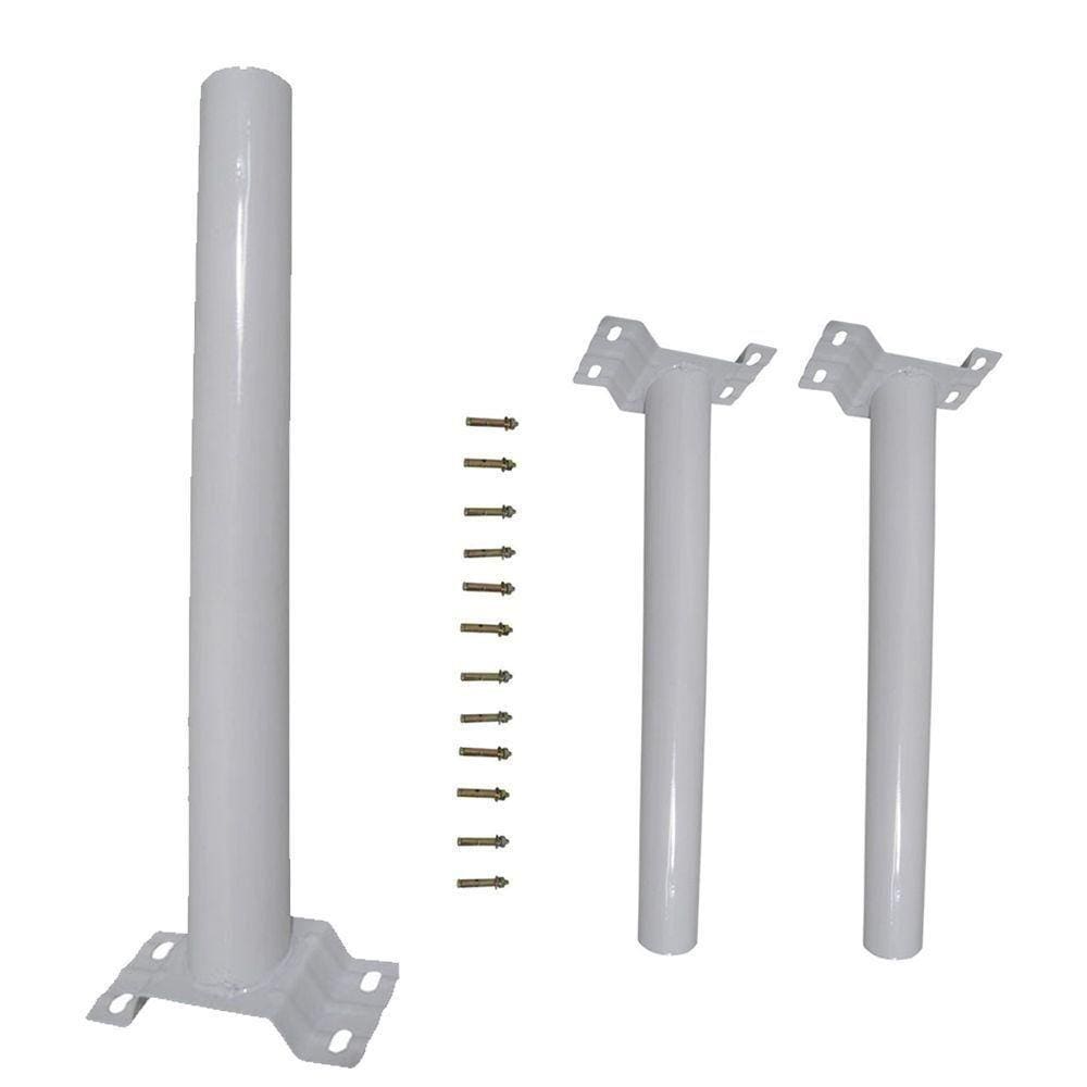 Suporte Barra Para Luminaria Solar Parede 3Un