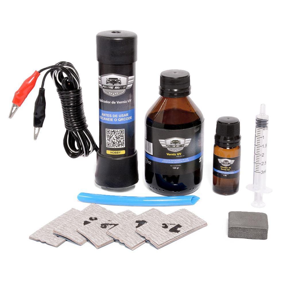 Kit Limpa Farol Amarelado e trincado de 10 aplicações Prime Auto