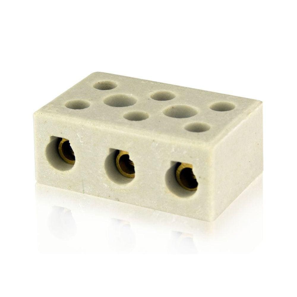 Conector De Porcelana Tripolar 10mm²