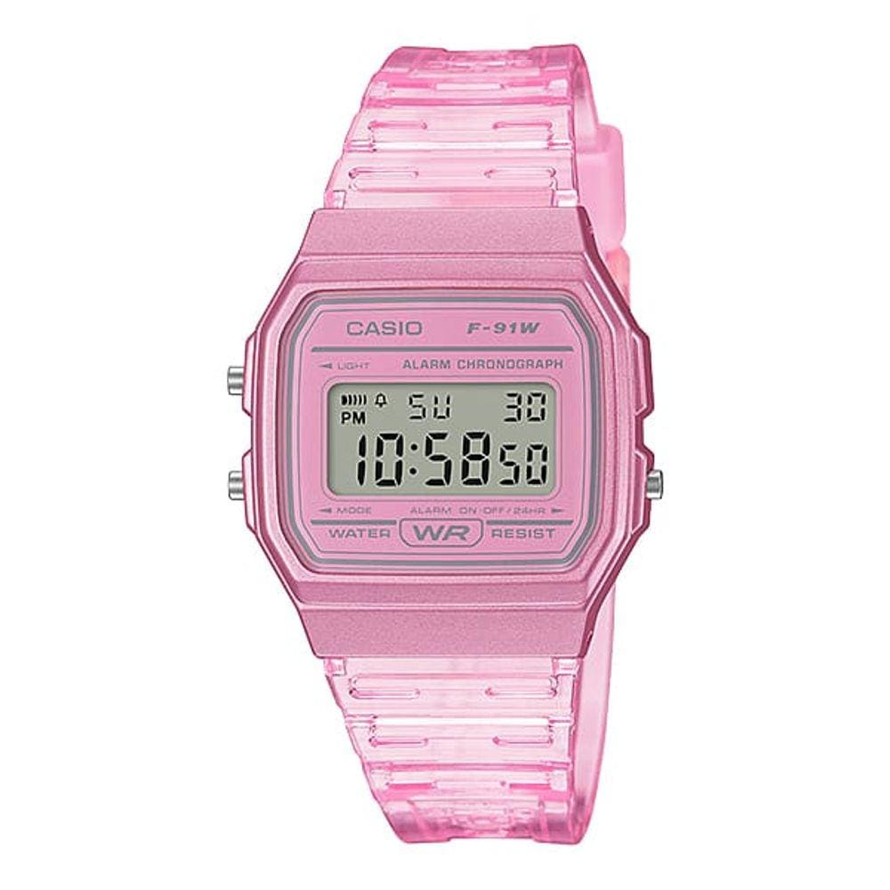 Relógio Casio Digital F-91WS-4DF Rosa