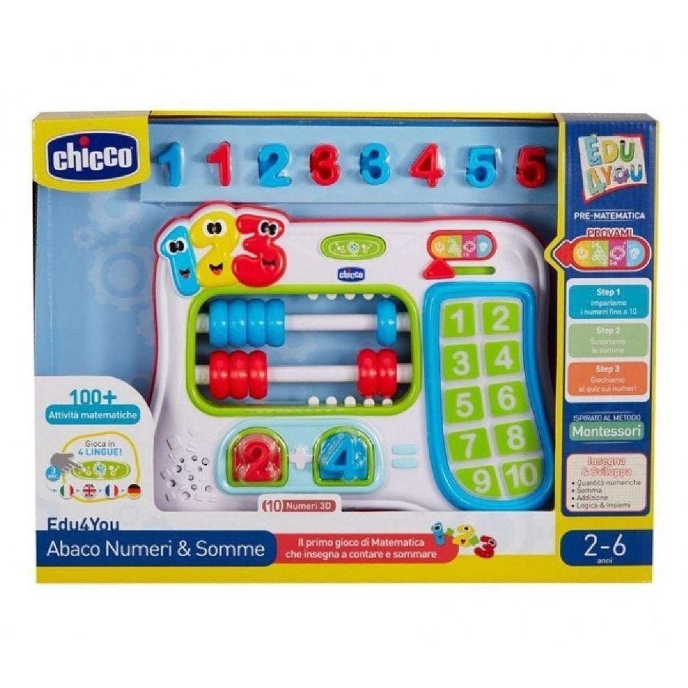 Brinquedo Educativo Abaco Somar E Contar Bilingue Chicco