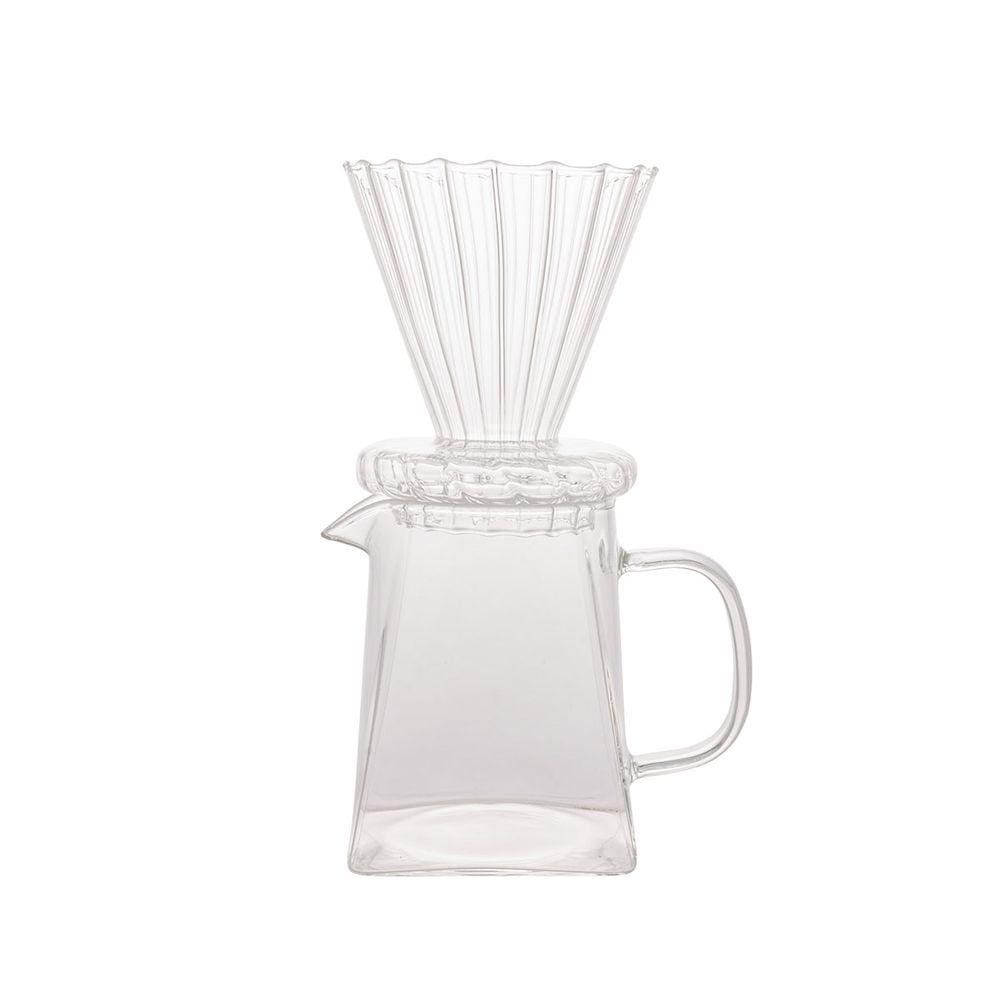 Cafeteira e Filtro de Vidro Borossilicato Transparente 500ml