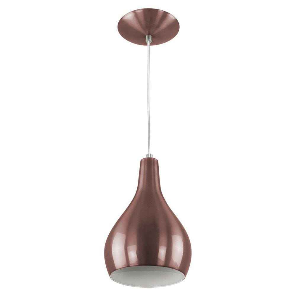 Pendente Nepal Drop Premium Gourmet em Aluminio Gold Rose