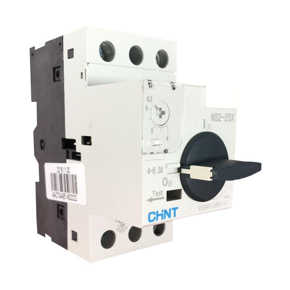 Disjuntor Motor | 4...6,3A 690V 8kV | NS2-25X | Chint