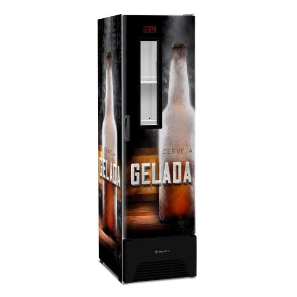 Cervejeira Expositor Vertical Metalfrio 324 Litros 220V VN28FP Adesivado Cerveja Gelada linha Optima