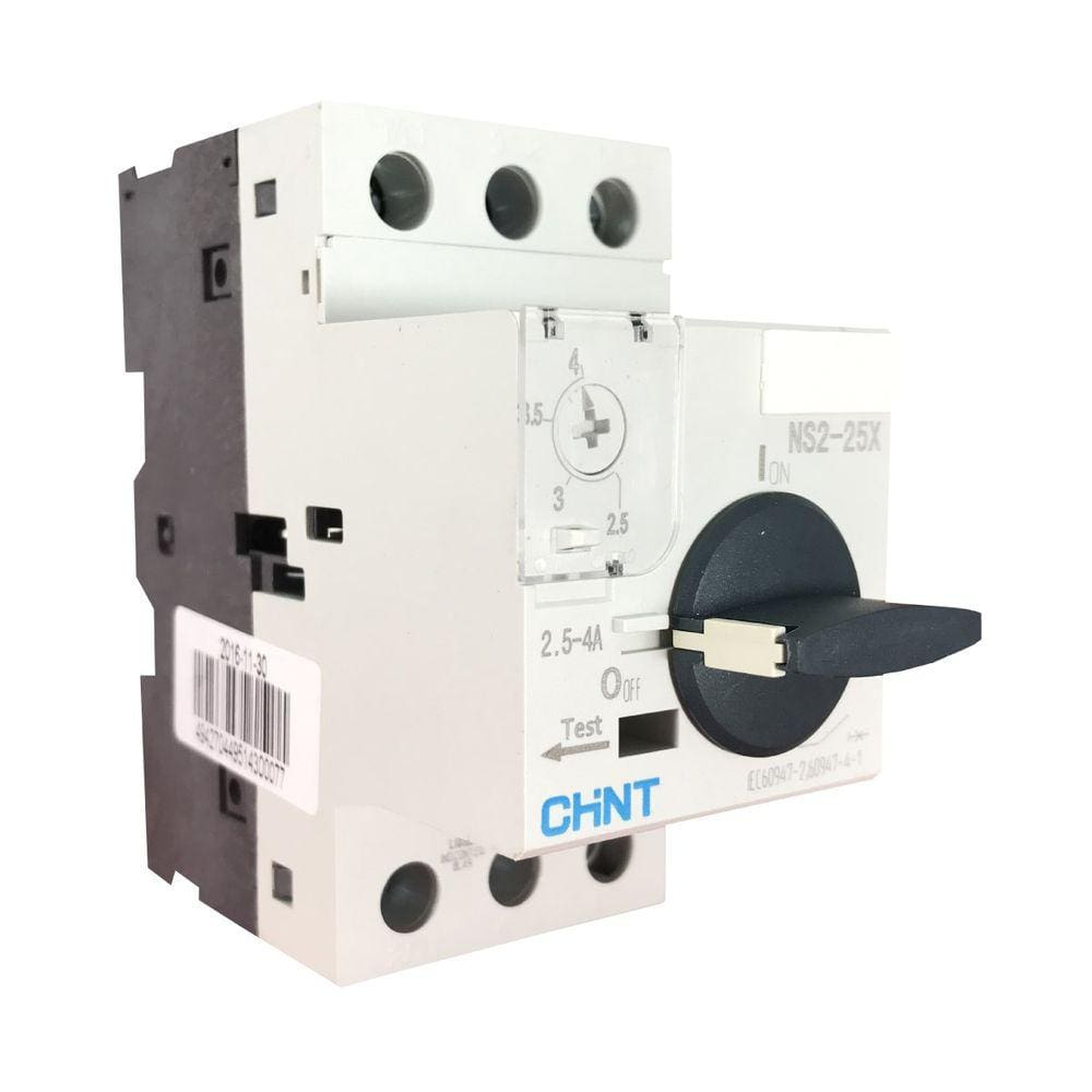Disjuntor Motor | 2,5...4A 690V 8kV | NS2-25X | Chint