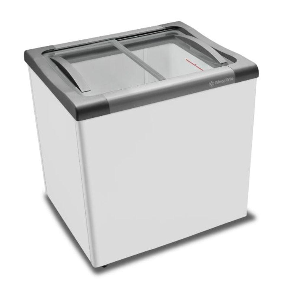 Freezer Horizontal Metalfrio Next Gen Supra NF20SB 220V 180 litros Tampa De Vidro Para Sorvetes E Congelados