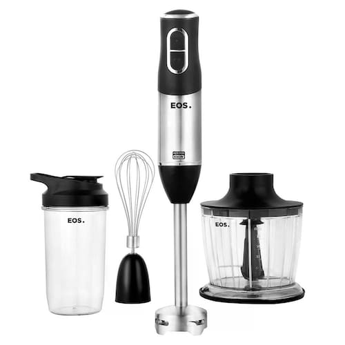 Mixer 3 Em 1 EOS EMX02 2 Velocidades 600W Inox com Preto 110V