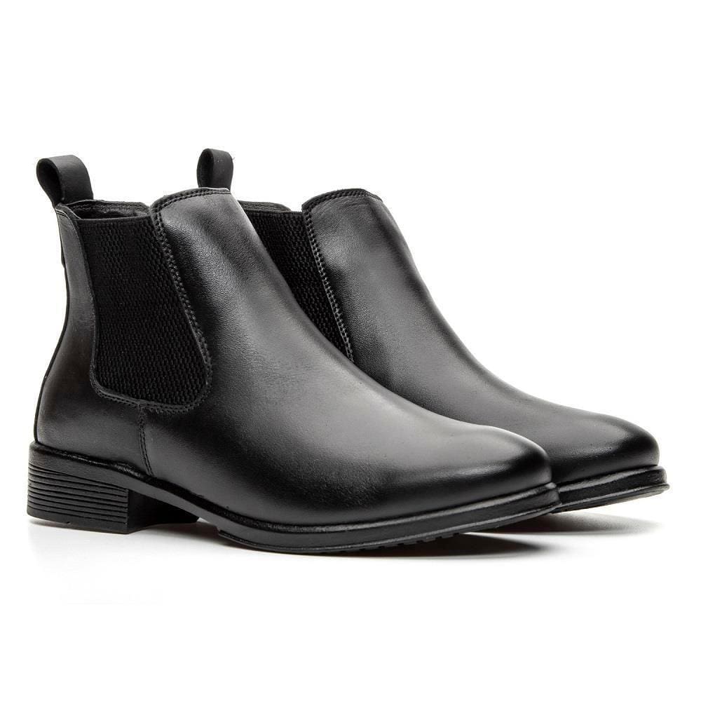 Bota Chelsea Masculina Couro Botina Casual Conforto