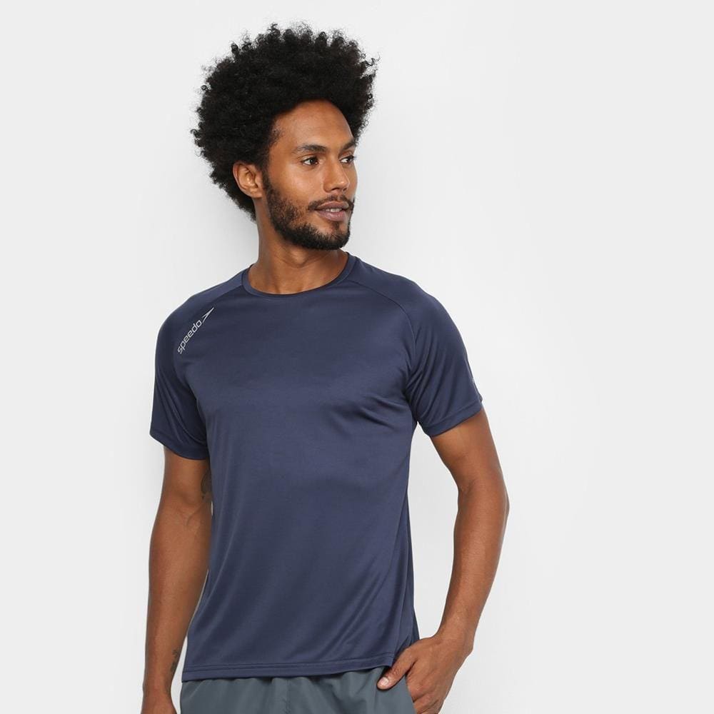 Camiseta Dry Fit Speedo Masculina Reglan Basic Leve Conforto