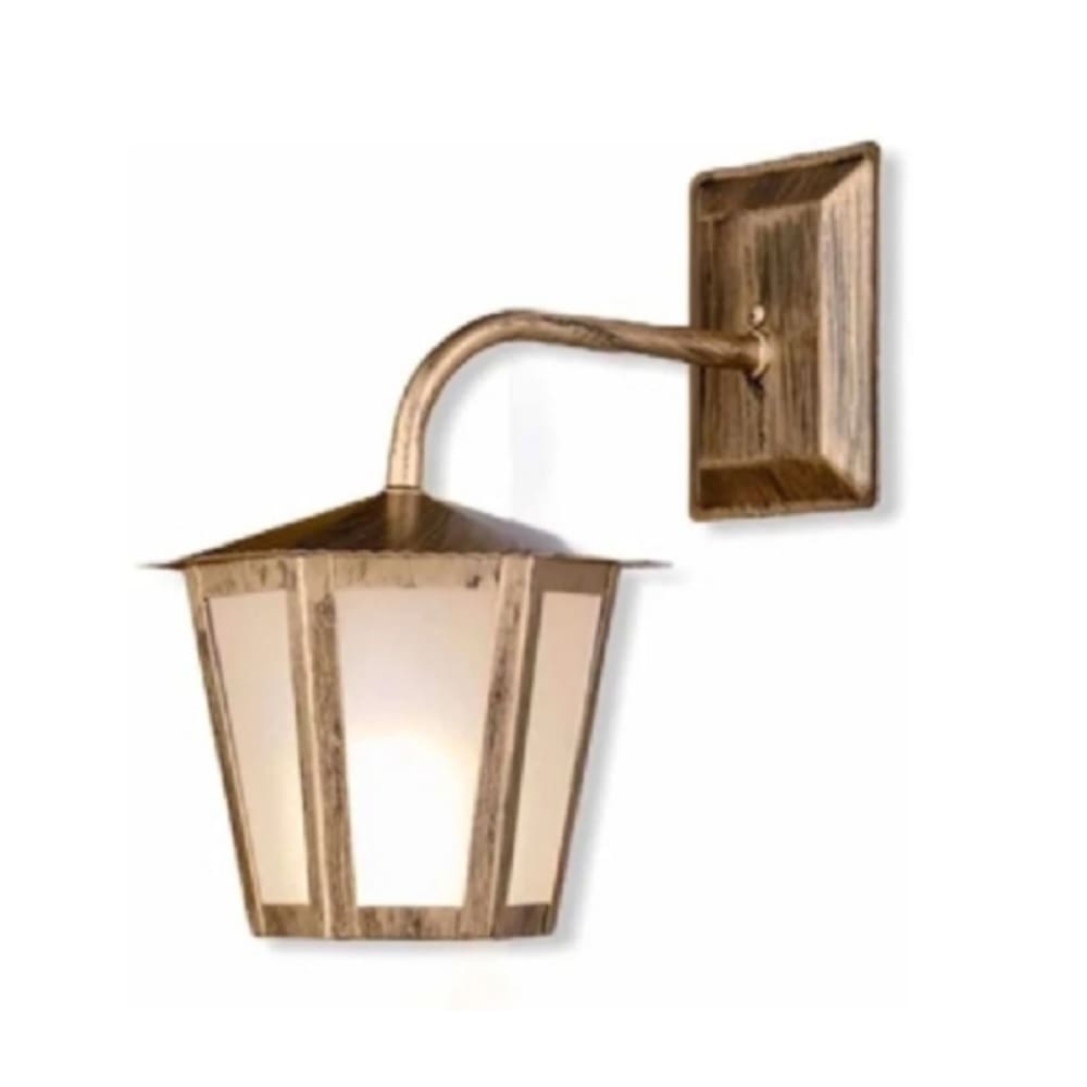 Arandela Luminaria Externo Sextavado ideal L1B PRETO