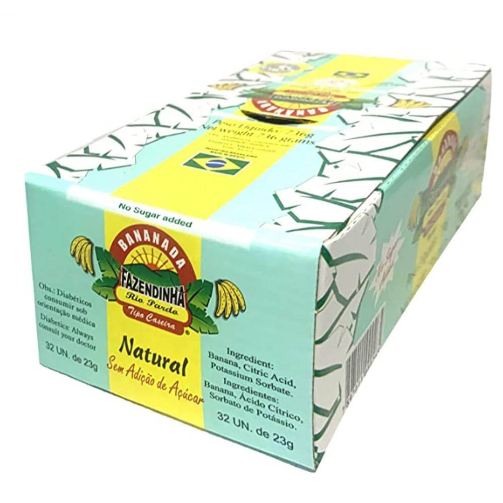 Doce Banana Sem Açúcar Diet Bananada Fazendinha C/32 unids 23g