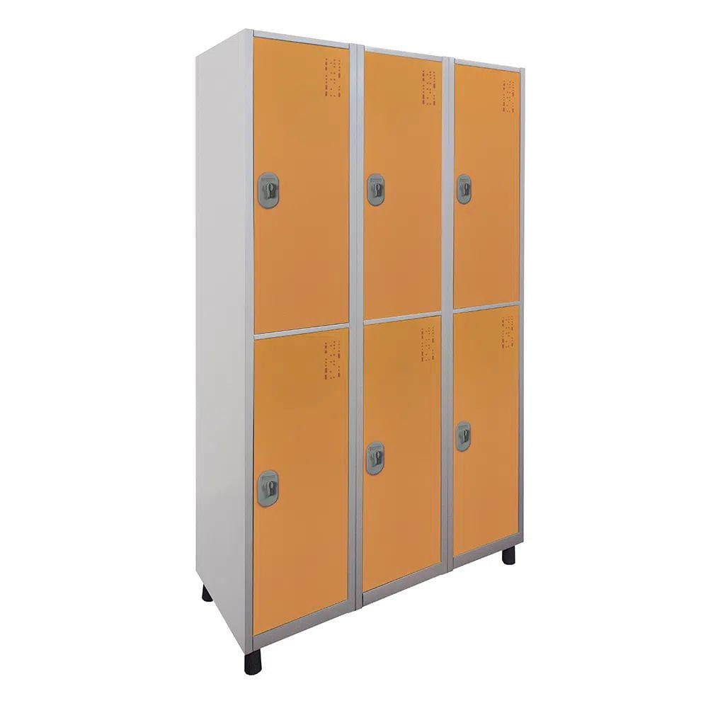 Armário Roupeiro 6 Portas Grandes Cor 182x93x36 W3 - 10113