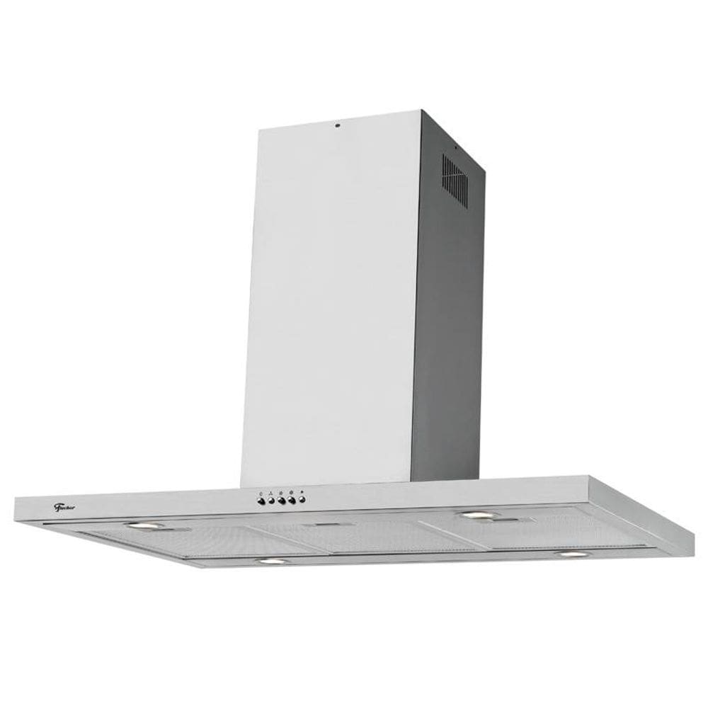 Coifa De Ilha Fischer Tradition Line 90Cm Em Aço Inox