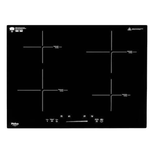 imagem-Fogão Cooktop de Indução Philco 4 bocas PCT40P Preto 220v