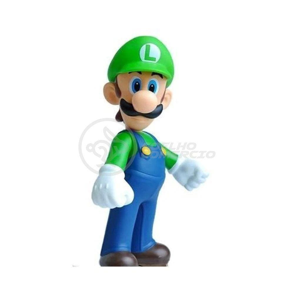 Boneco Luigi Grande Super Size 23Cm - Super Mario