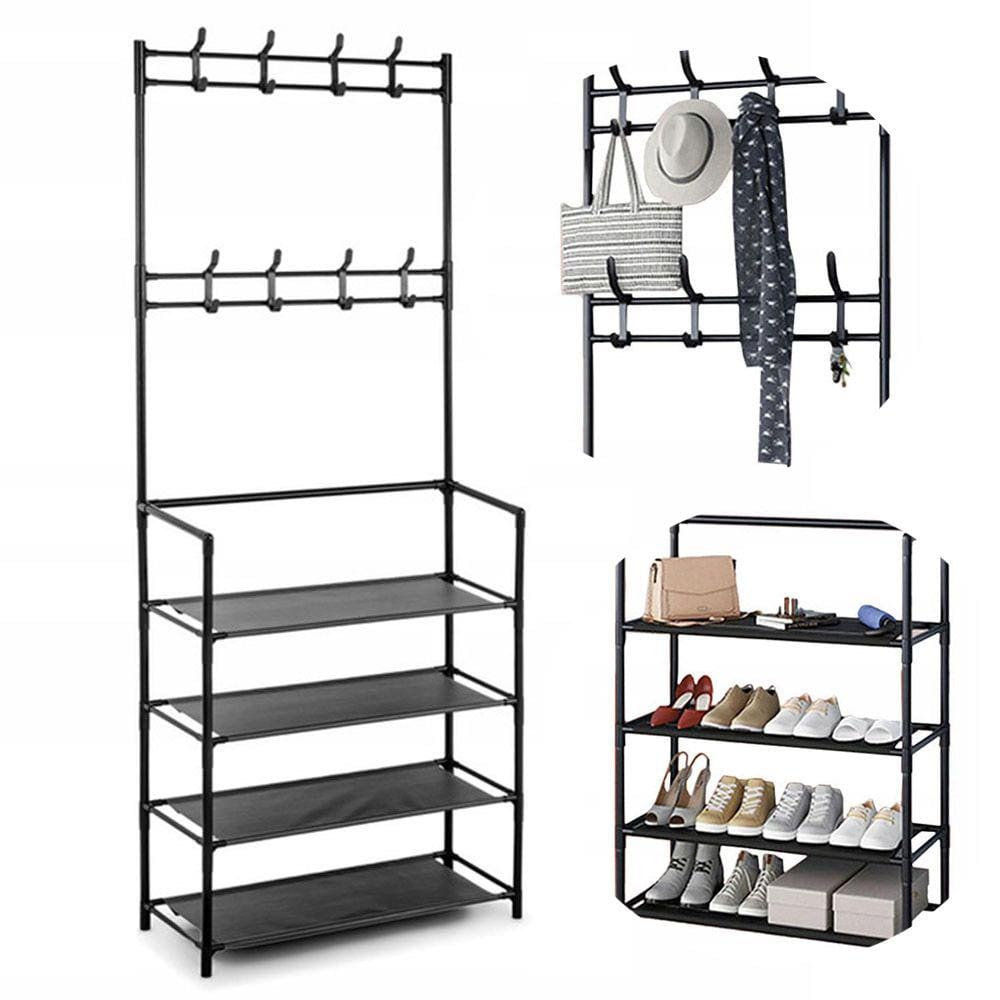 Rack Estante Sapateira Arara Organizadora Roupa Sapato Tenis Gancho Cabide Decoraçao Sala Quarto Closet Varanda Multiuso Decoraçao