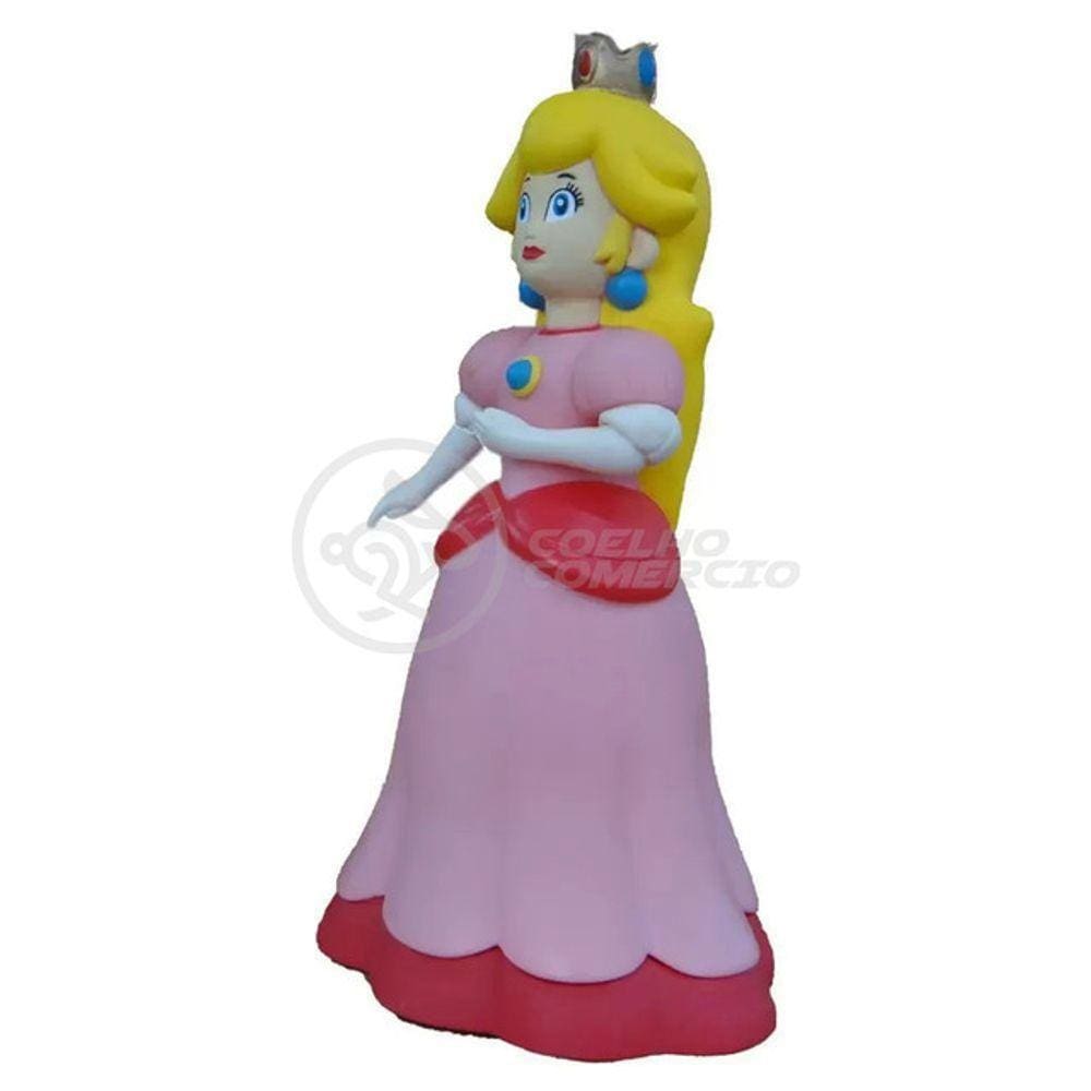 Boneco Princesa Peach Toadstool Super Size 23Cm - Mario