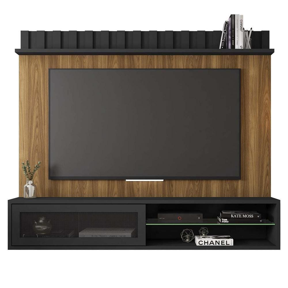 Painel Bancada TV até 75 Polegadas Thunder Marrom Caemmun