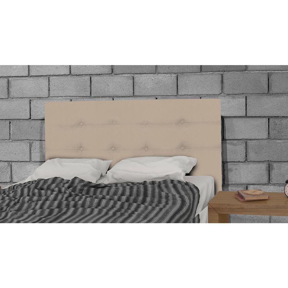 Cabeceira Estofada P/ Cama Box Casal 140cm suede Bege