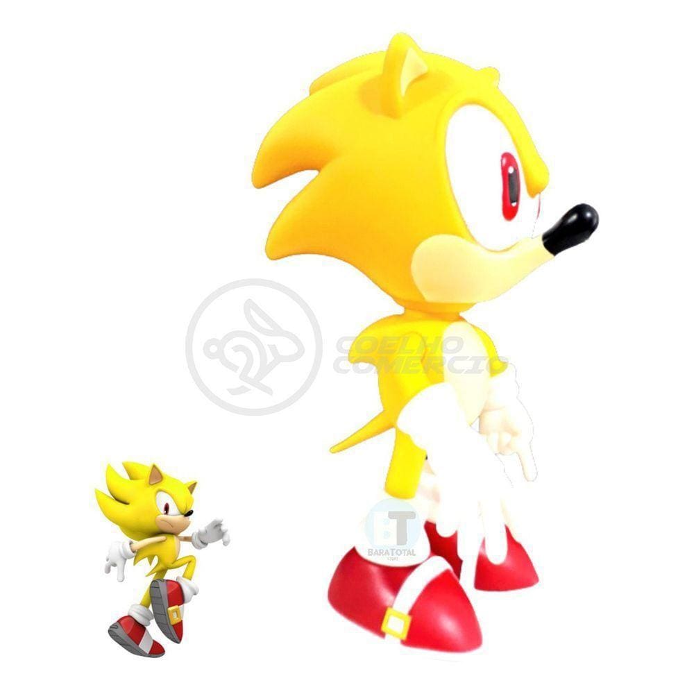 Boneco Sonic Preto Grande Collection Shadow - Super Size Figure