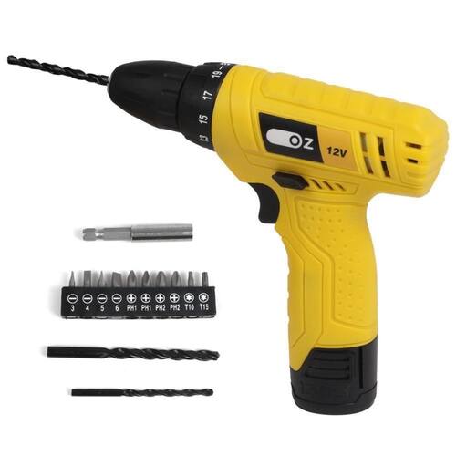 Furadeira Parafusadeira A Bateria Oz Modelo Pb1000 12v Bivolt