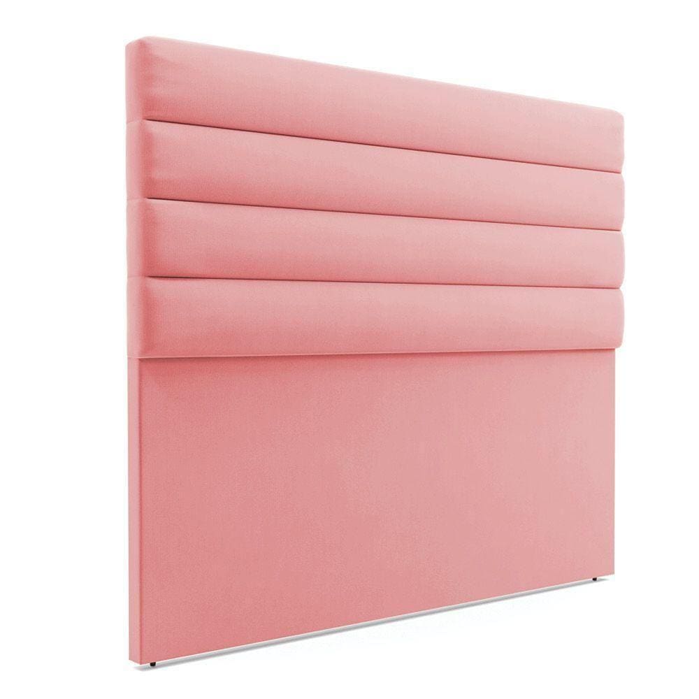 Cabeceira Para Cama Box Queen 160 Cm Suede Rose