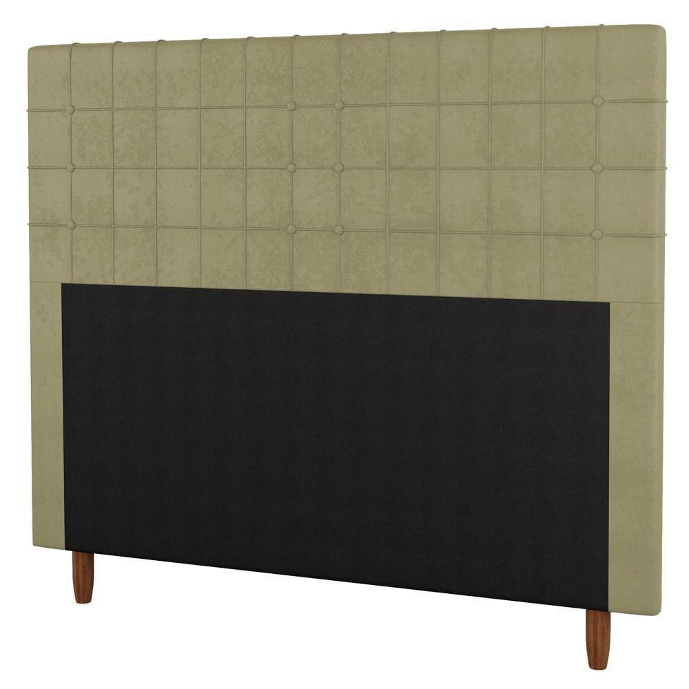 Cabeceira Cama Box Casal Queen Size 160Cm Linho Bege