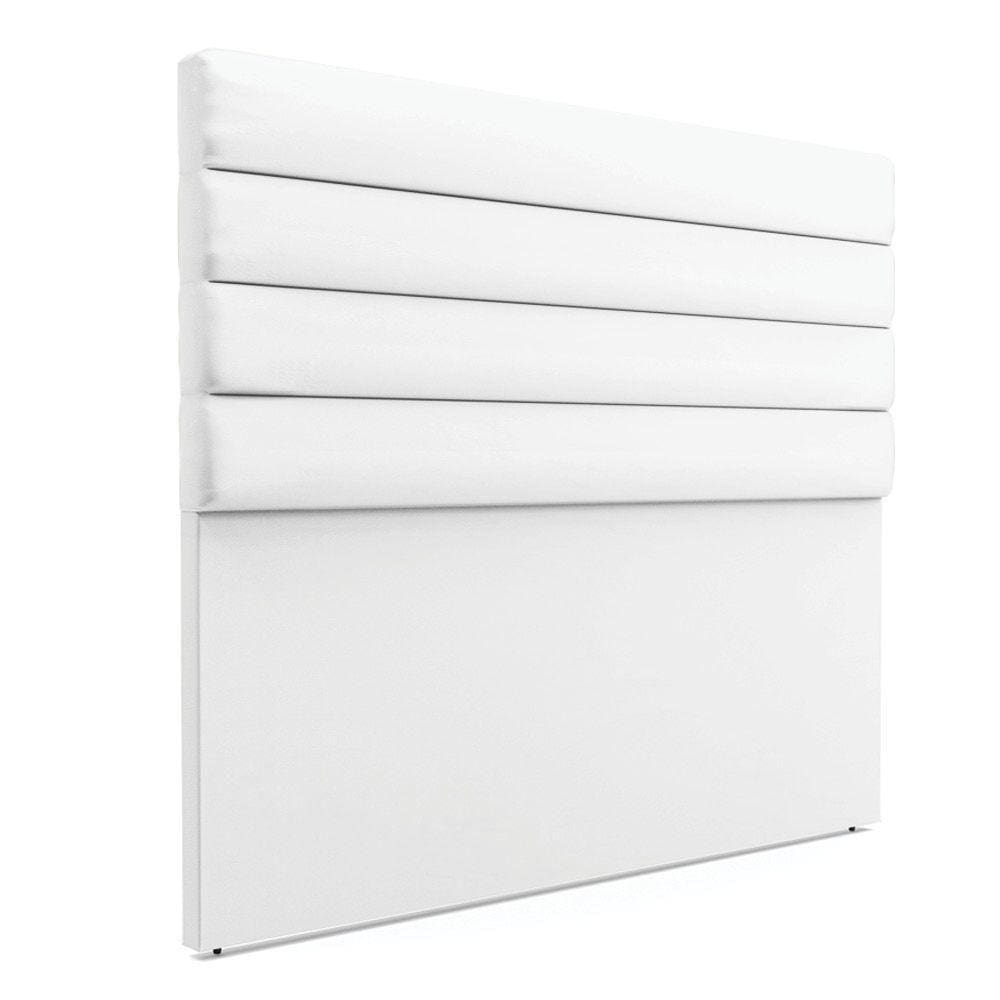Cabeceira Para Cama Box King 190 Cm Corino Branco