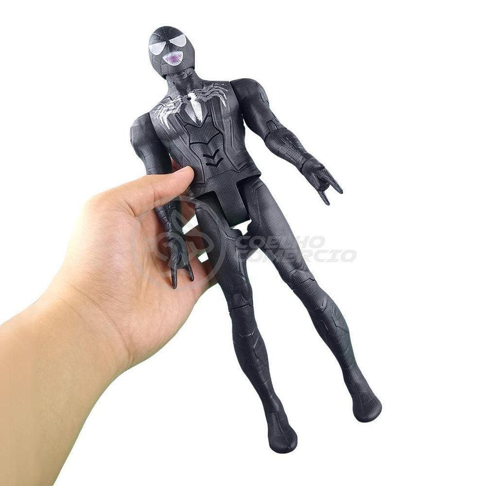 Boneco Articulado 30Cm Action Ação Do Spiderman Venom Marvel