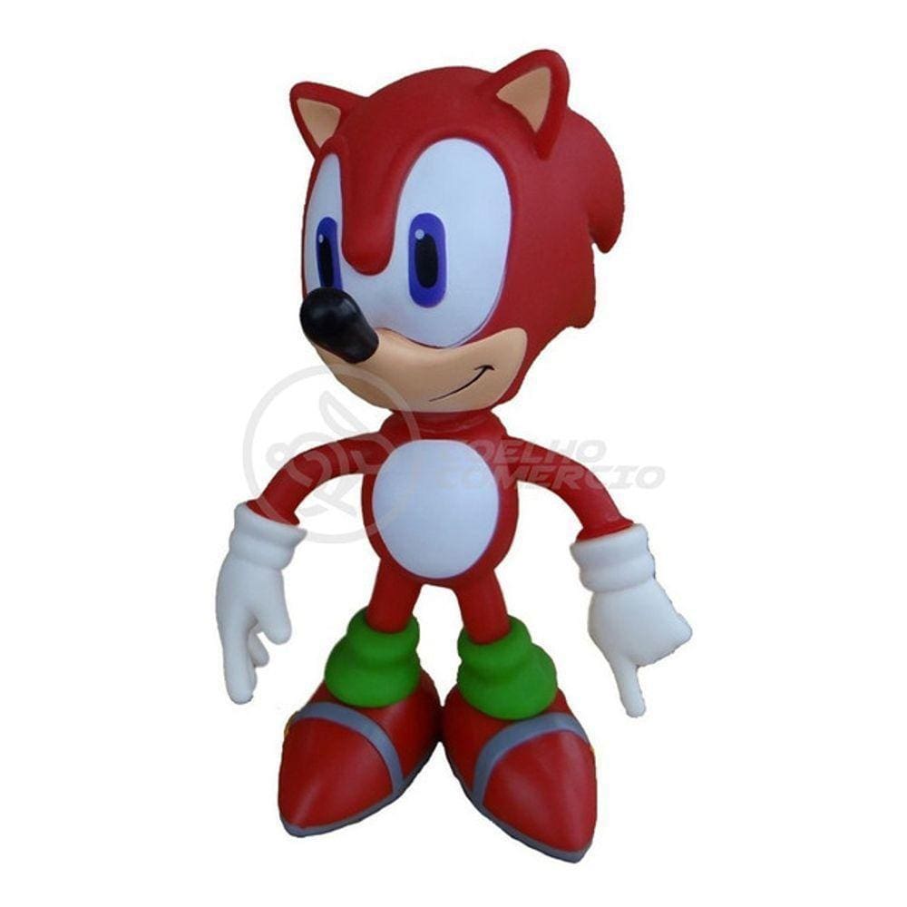 Boneco Knuckles The Echidna Grande Super Size 23Cm - Sonic