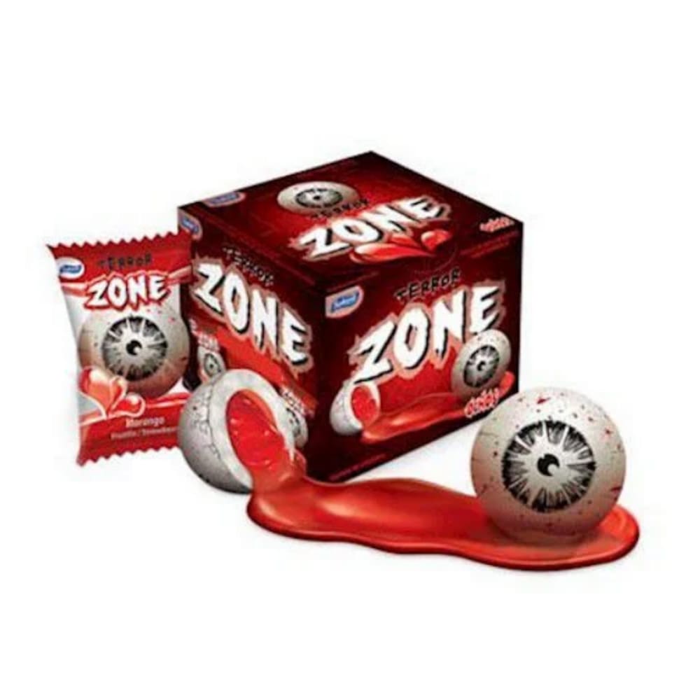 Chiclete Olho Terror Zone Halloween C/40 Unids - Sukest