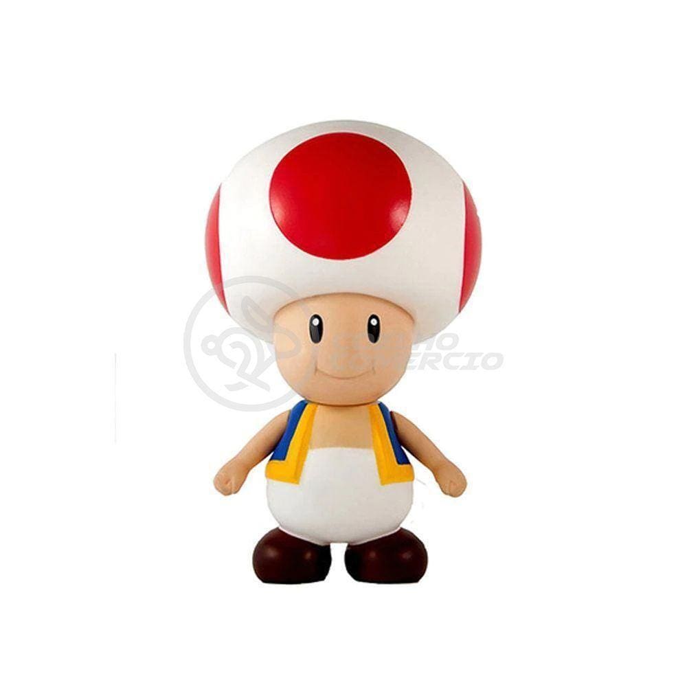 Boneco Action Figure Cogumelo Toad Super Size 20Cm Mario