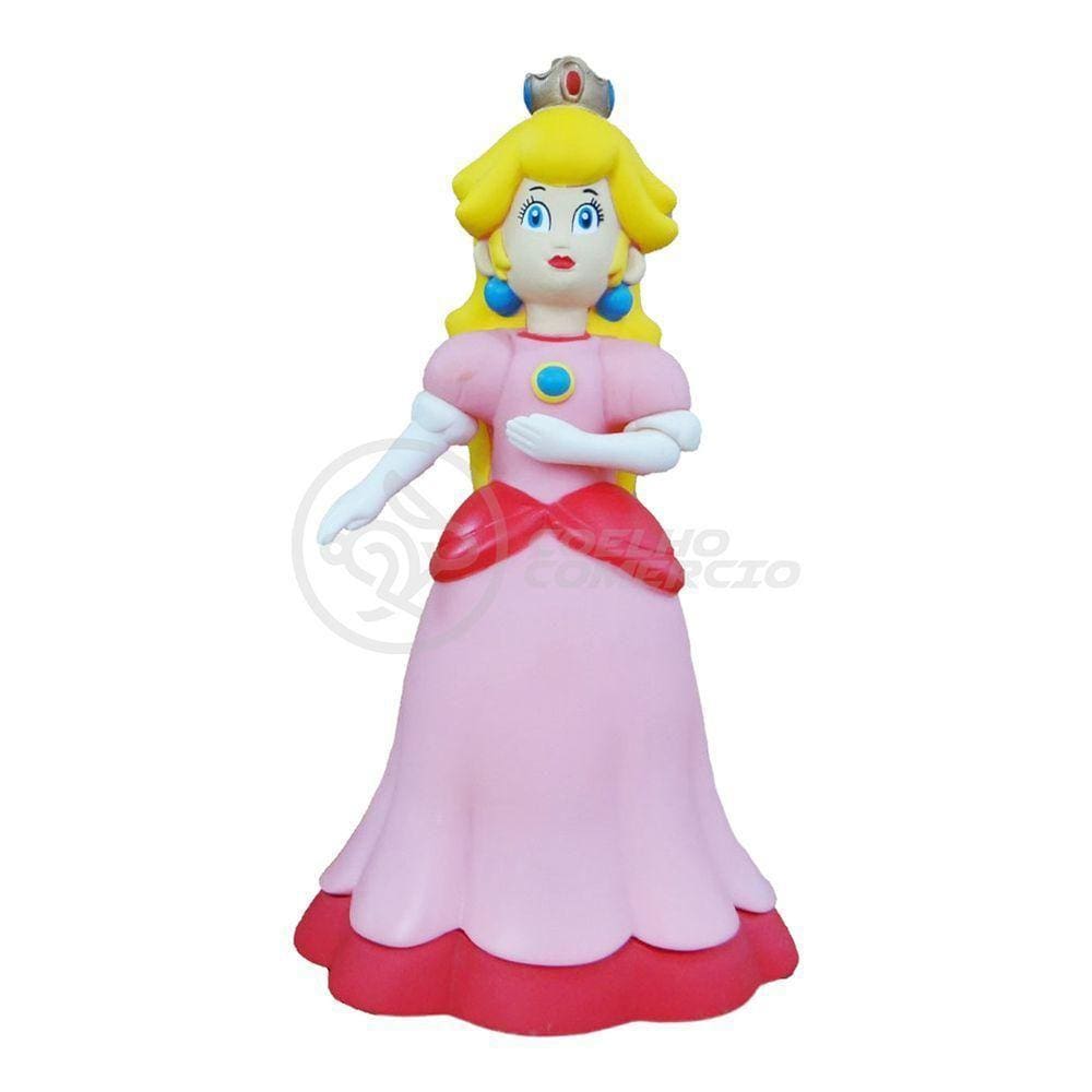 Boneco Action Figure Princesa Peach Toadstool 23Cm Mario