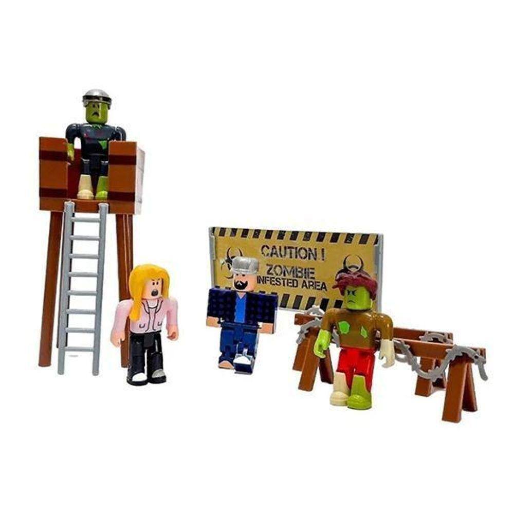 Cartela 4 Boneco Articulado 7Cm Roblox Ataque | Extra