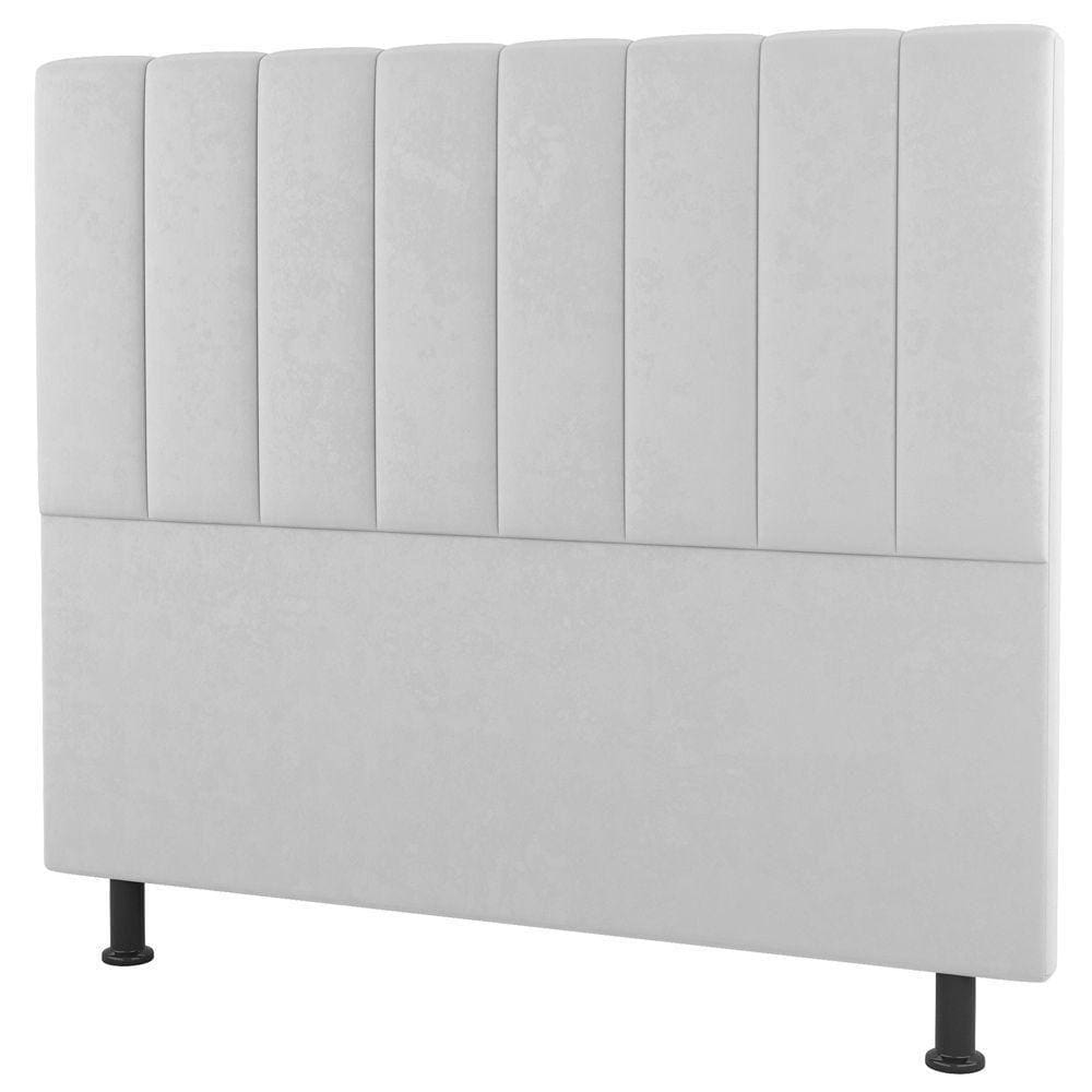 Cabeceira Cama Box Casal Queen 160Cm Sintético Branco