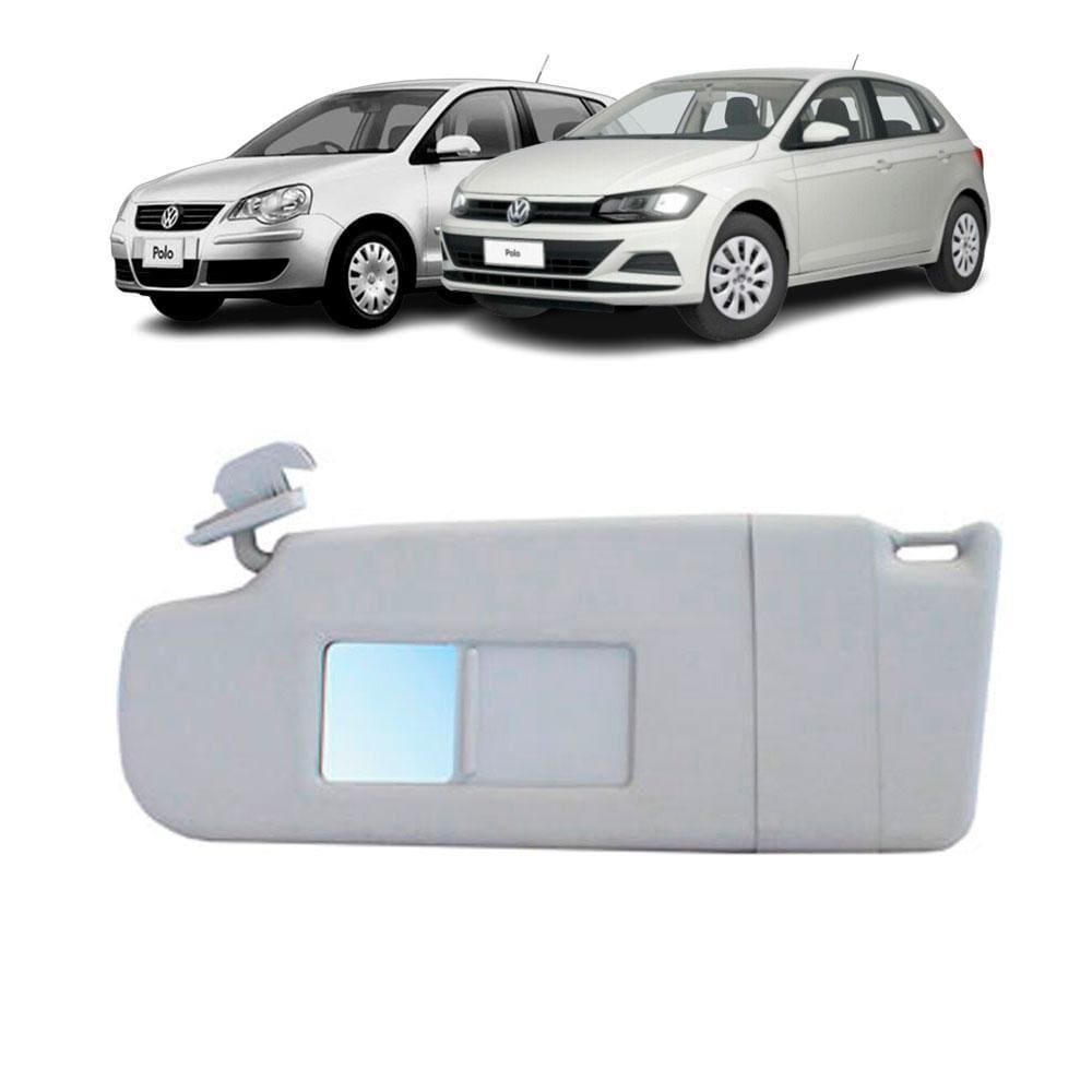 Quebra Sol Cinza Espelho Bolsa Ilumi Vw Polo 03 A 20 Esquerd